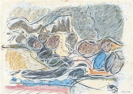 FORGIOLI ATTILIO Salo' (Bs) 17/03/1933Senza titolo, 1964pastelli e matite...