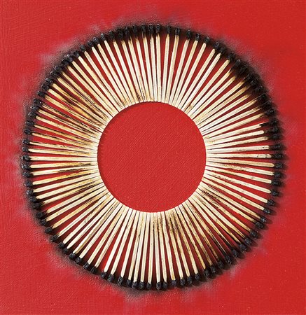 AUBERTIN BERNARD Fontenay aux Roses 1934Dessin de feu, 2010acrilici e...