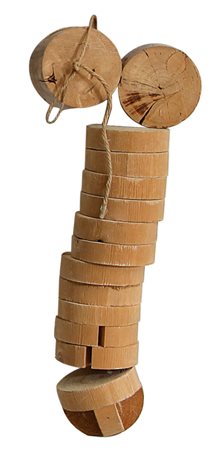 CEROLI MARIO Castelfrentano 1938Senza titolo, 1989legno operato altezza cm....