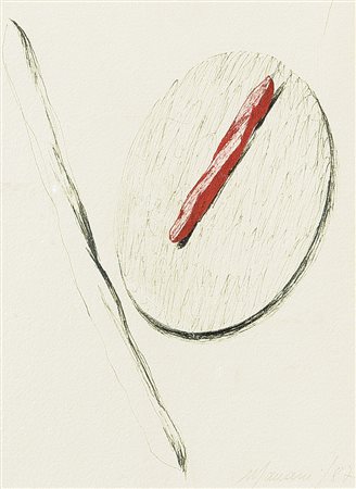 MARIANI UMBERTO Milano 16/11/1936Specchi, 1987tecnica mista su carta a mano...