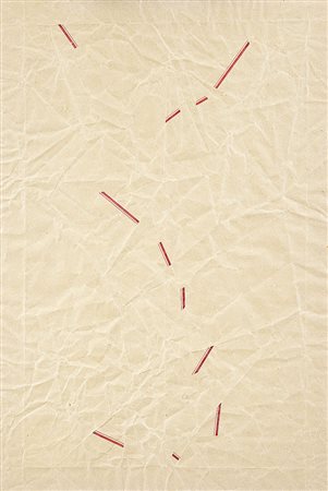 NAGASAWA HIDETOSHI Manciuria 1940Una linea, 1972inchiostri su carta operata...