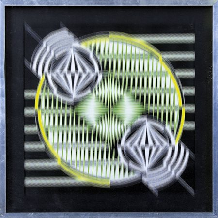 BALDESSARI GUIDO Venezia 1938Composizione vibrante, 1975tecnica mista su...