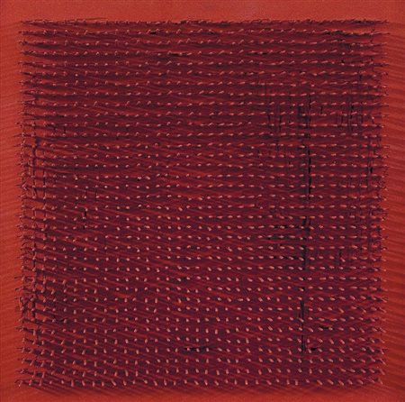 AUBERTIN BERNARD Fontenay aux Roses 1934Tableau clous, 1969acrilico e chiodi...