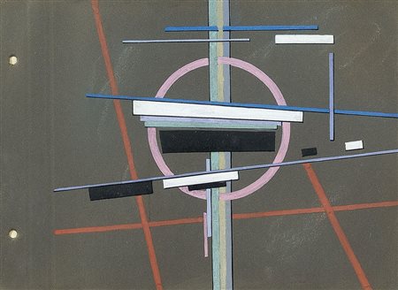 KHIDEKEL LAZAR Vitebsk 1904 - Leningrado 1986Supremus, anni '20tecnica mista...