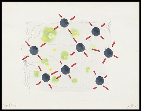 BIGGI GASTONE Roma 12/02/1925 - Langhirano 29/09/2014Atoma, 1979tempera su...