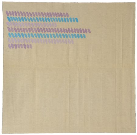 GRIFFA GIORGIO Torino 29/03/1936Orizzontale policromo, 1977acrilici su tela...