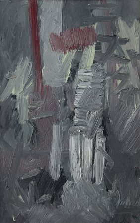 RUGGERI PIERO Torino 27/04/1930 - 14/05/2009Forme in grigio, 1979olio su...