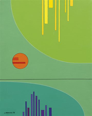 VERONESI LUIGI Milano 28/05/1908 - Milano 25/02/1998Costruzione BE3, 1978olio...