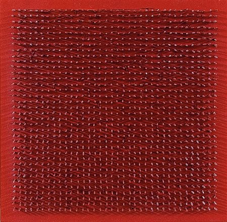 AUBERTIN BERNARD Fontenay aux Roses 1934Tableau clous, 1970acrilico e chiodi...