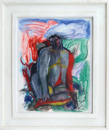 CHIA SANDRO Firenze 20/04/1946Senza titolotecnica mista su carta cm. 76,5x58...