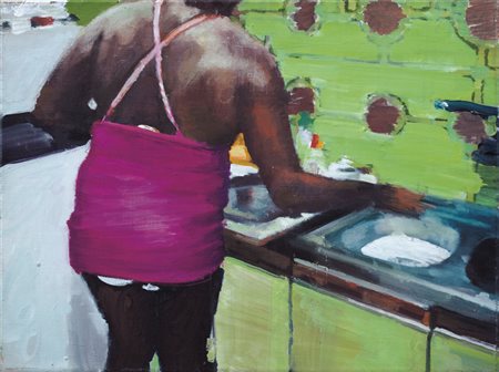 GALLIANO DANIELE Pinerolo (To) 15/04/1961Africa, 2003olio su tela cm. 30x40,...