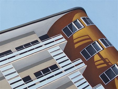 PETRUS MARCO Rimini 30/05/1960Palazzo di vetro, 2004olio su tela cm....