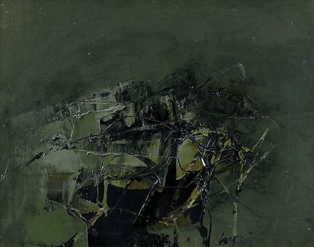 SARONI SERGIO Torino 24/11/1934 - Torino 06/11/1991Paesaggioolio su tela cm....