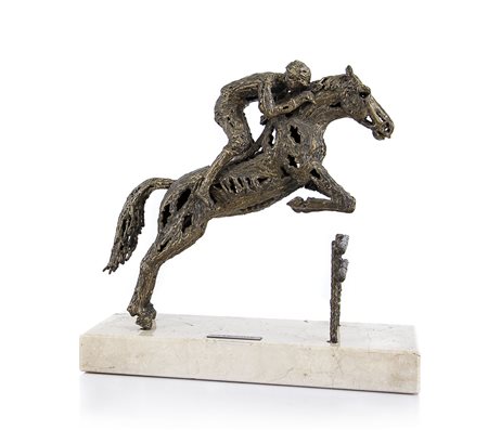 BOMBARDIERI REMO Brescia 20/04/1936Il saltoscultura in acciaio elettrosaldato...