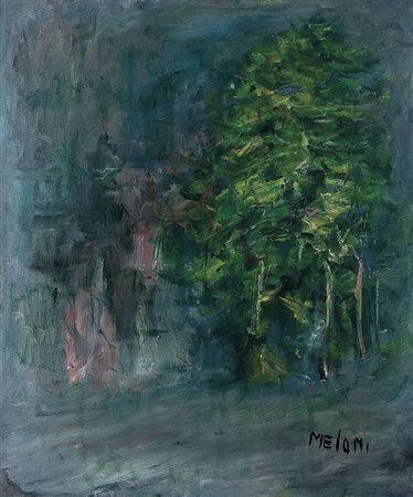 MELONI GINO Varese 29/04/1905 - Lissone (Va) 23/02/1989Paesaggio, 1981olio su...