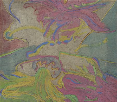 FORGIOLI ATTILIO Salo' (Bs) 17/03/1933Valle, 1966/67olio su tela cm. 34x40,...