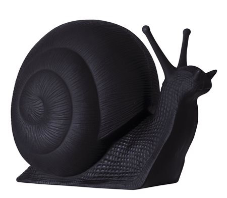 CRACKING ART Chiocciolamultiplo in plastica nera cm. 110x65x82, esemplare...