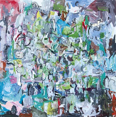 CAPOZZI GIANLUCA Avellino 1973Untitled, 2010olio su tela cm. 100x100x4,...