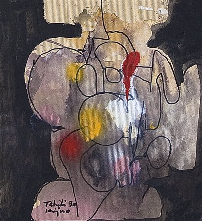 KIJNO LADISLAW Varsavia 1921Senza titolo, 1990tecnica mista su carta cm....