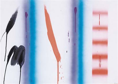 FINZI ENNIO Venezia 1931Senza titolo, (2001)acrilici e vernice spray su...