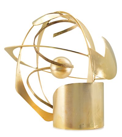 BALBO GIULIO Torino 30/01/1943Sfera, 2011 scultura in acciaio e bronzo dorati...