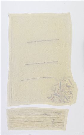 PAPASSO ANTONIO Firenze 1932Senza titolo, 1989papier froisses su cartone cm....