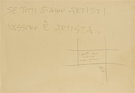 CHIARI GIUSEPPE Firenze 26/09/1926 - Firenze 10/05/2007Se tutti siamo artisti...