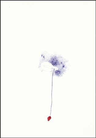 RABBIA LUISA Torino 1970Out of me, 2001biro e acquerello su carta cm. 31x4,5;...