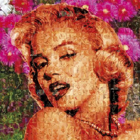 MURGIA MARIA Ossi (SS) 1935Omaggio a Marilyn Monroe, 2015fotomosaico digitale...