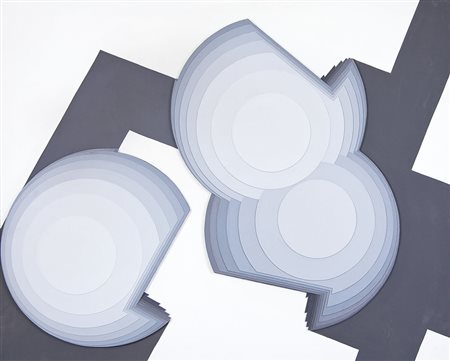 PERUSINI ROMANO Pozzi di Codroipo (UD) 1939Integralineazione, 1970collage e...