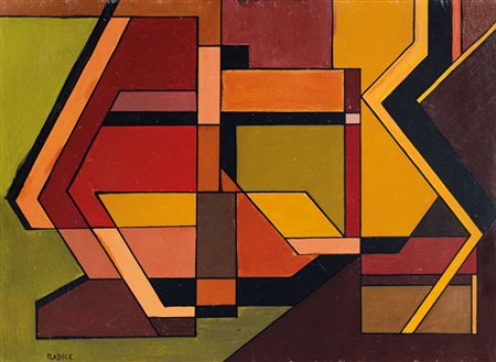 RADICE MARIO Como 01/08/1900 - Como 26/07/1987Composizione astratta,...