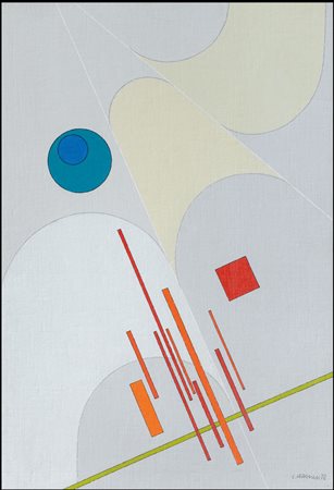 VERONESI LUIGI Milano 28/05/1908 - Milano 25/02/1998Costruzione C 5, 1972olio...