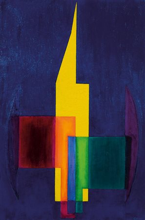 GARAU AUGUSTO Milano 01/11/1923 - Milano 04/11/2010Rosso e verde, 2002olio su...