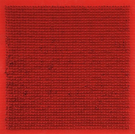 AUBERTIN BERNARD Fontenay aux Roses 1934Tableu Clous, 1970acrilico e chiodi...