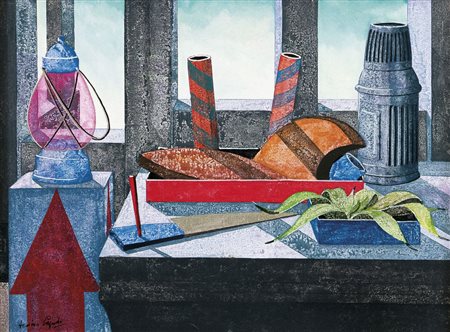 CAPUTO TONINO Lecce 14/05/1933Thermosolio su cartone telato cm. 30x40, firma...