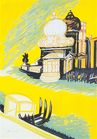 BRINDISI REMO Roma 25/04/1918 - Milano 25/07/1996Veneziatempera su carta...