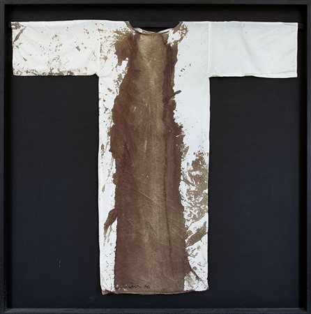 NITSCH HERMANN Vienna 1938Aktions hemd, 1987sangue e tecnica mista su stoffa...