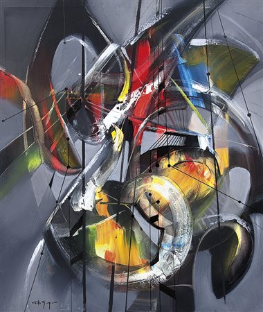 DI GIORGIO VINCENZO Capurso (Ba) 1945Ricalchi elettroniciolio e tecnica mista...