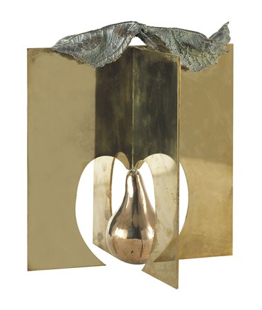 CAVALIERE ALIK Roma 1926 - Milano 05/05/1998Perascultura in ottone e bronzo...