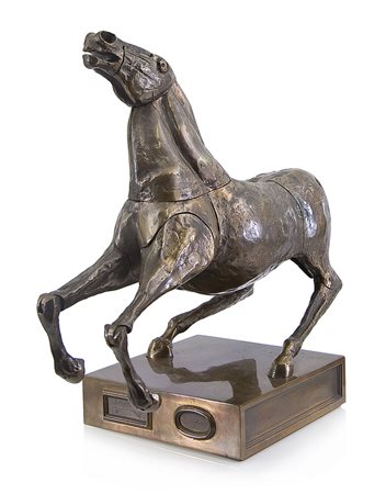 CASSINARI-BERROCAL Il cavallo, 1973scultura in bronzo fuso a cera persa,...