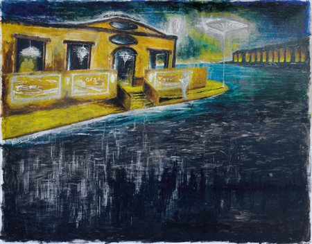 PUSOLE PIERLUIGI Torino 22/08/1963Senza titoloolio su tela cm. 200x250, firma...