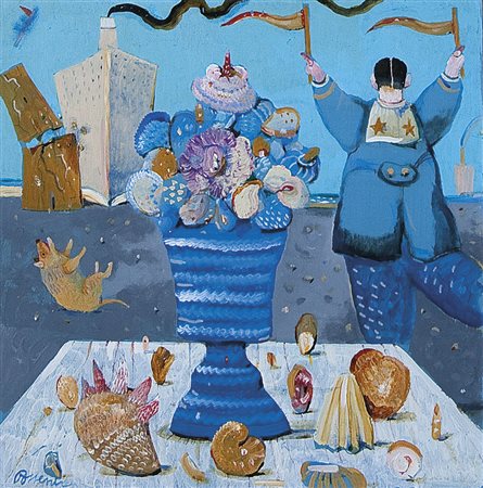 POSSENTI ANTONIO Lucca 11/01/1933Un falso segnalatoreolio su tavola cm....