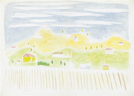 SOLDATI ATANASIO Parma 25/08/1896 - Parma 27/08/1953Paesaggiotempera...