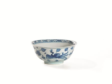 COPPA, CINA, DINASTIA QING, PERIODO KANGXI, SEC. XVIII in porcellana bianca e...