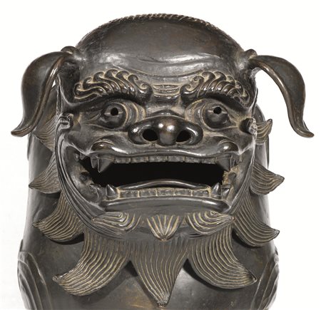 INCENSIERE, CINA, PERIODO MING, SEC. XVII in bronzo, raffigurante un animale...