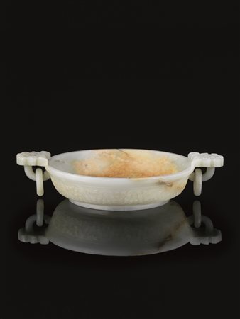 piatto &quot;MATRIMONIALE&quot;, cina, DINASTIA QING in giada verde pallido...