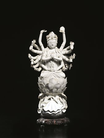 SCULTURA , CINA , DINASTIA QING , SEC. XIX in p orcellana Dehua ,...