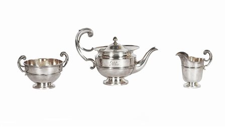 SERVITO DA TE IN SHEFFIELD Inghilterra, Martin Hall & Co. composto da teiera,...