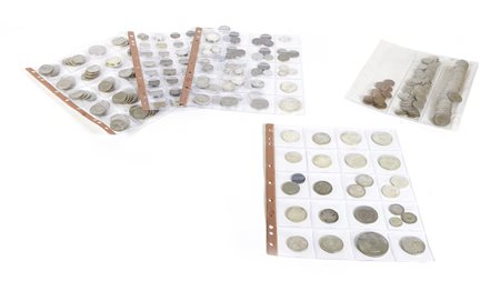 GRANDE LOTTO DI MONETE XIX/XX secolo tra cui alcune in argento e alcuni...