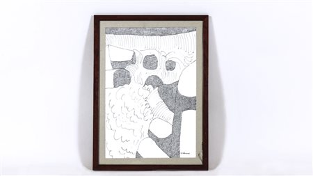 VENTURINO VENTURI (1918-2002) Composizione china su carta, firmato, in...